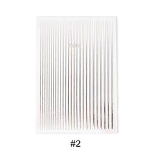 Load image into Gallery viewer, Nail Metal Line Designs Stickers