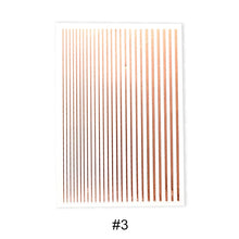Load image into Gallery viewer, Nail Metal Line Designs Stickers