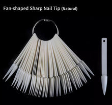 Load image into Gallery viewer, Display Practice False Nail Tip long Stiletto