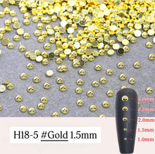 Load image into Gallery viewer, Nail Art Gold and Silver Flat Beads
