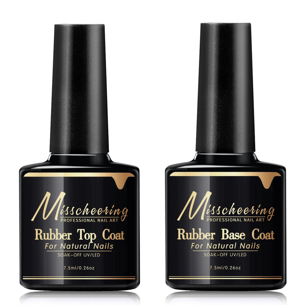 Rubber Base Coat + Rubber Top Coat 2pcs set