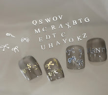 Load image into Gallery viewer, Flat Easy Alphabet Nail Decoration H116
