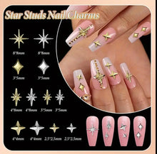 Load image into Gallery viewer, Nails star shining Decoration Alloy Charms CTH-166

