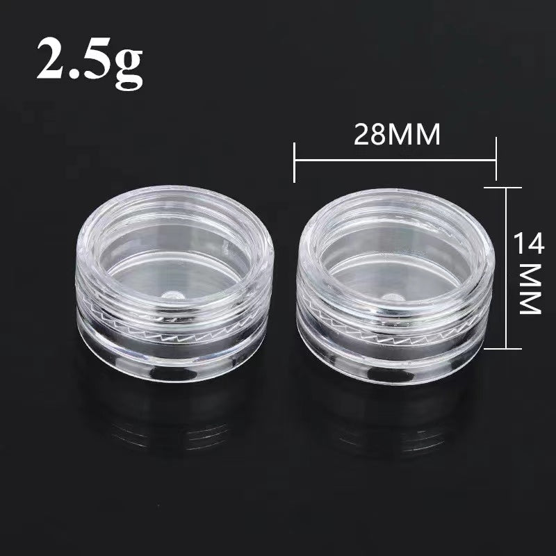 Round Nail decoration storage empty jars