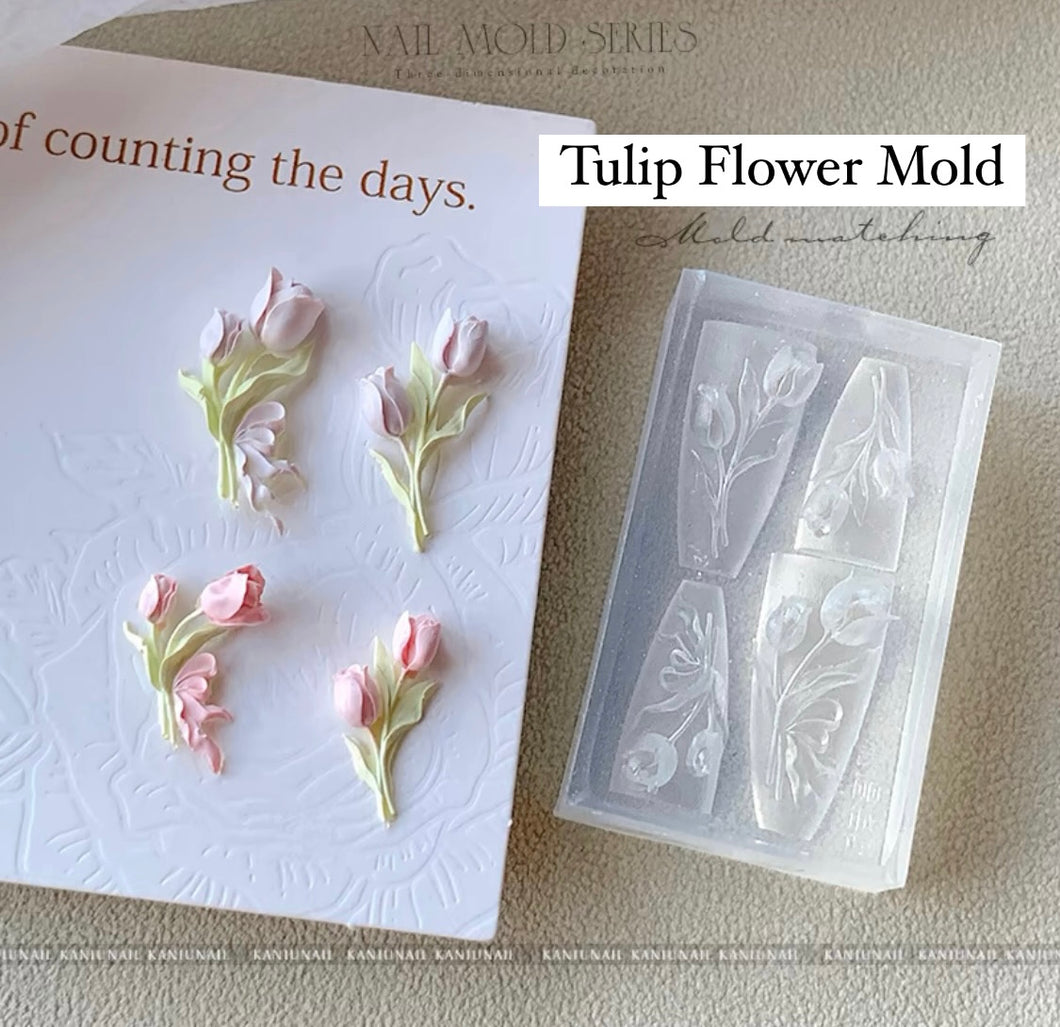 Tulip Flower Nail Art Mold- AM166