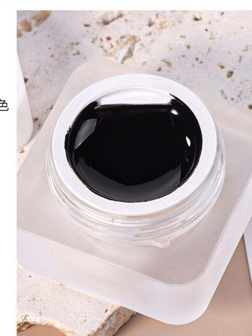 Nail Art Semi Solid Drawing Painting Gel - Black