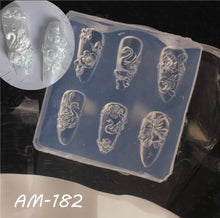 Load image into Gallery viewer, Nail art 9D Swan with Flowers Mold- AM182
