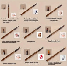 Load image into Gallery viewer, 9pcs Nail Art Brush Set
