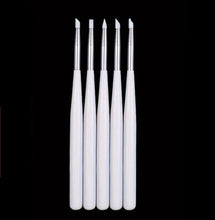 Load image into Gallery viewer, 5Pcs Set Nail Carving and Chrome Applicator Brush
