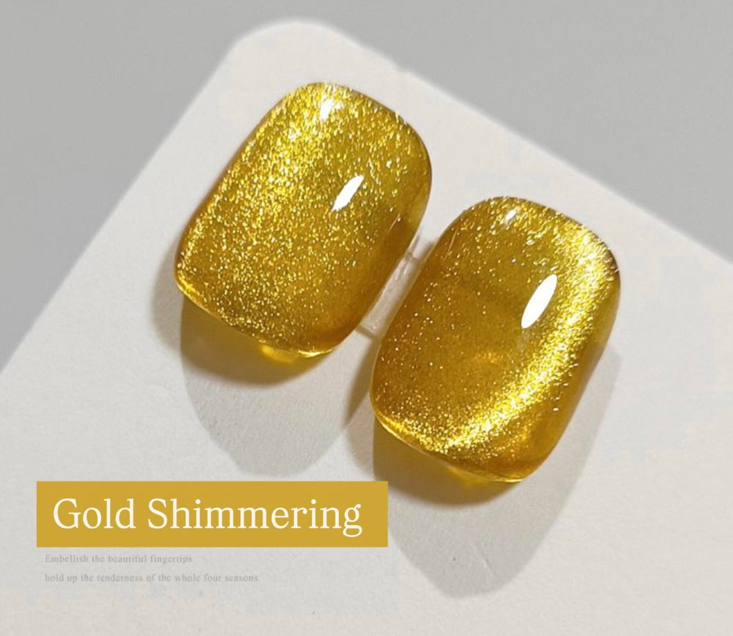 Nail Crystal Cat Eye Gel Polish - 05 GOLD