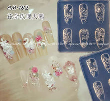 Load image into Gallery viewer, Nail art 9D Swan with Flowers Mold- AM182
