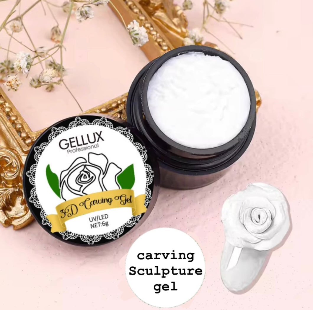 Nail carving Sculpture Gel  : White
