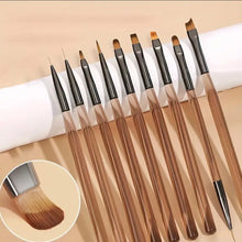 Load image into Gallery viewer, 9pcs Nail Art Brush Set
