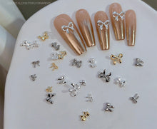 Load image into Gallery viewer, 10pcs Pack Nail Art Decoration MINI Alloy knot bow Charms
