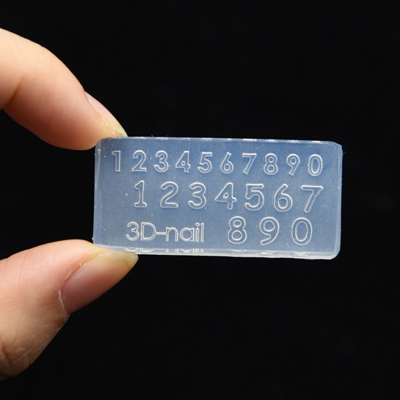 Number Nail art Mold