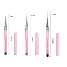 Load image into Gallery viewer, 3pcs Liner Brush set 7mm, 11mm, 15mm
