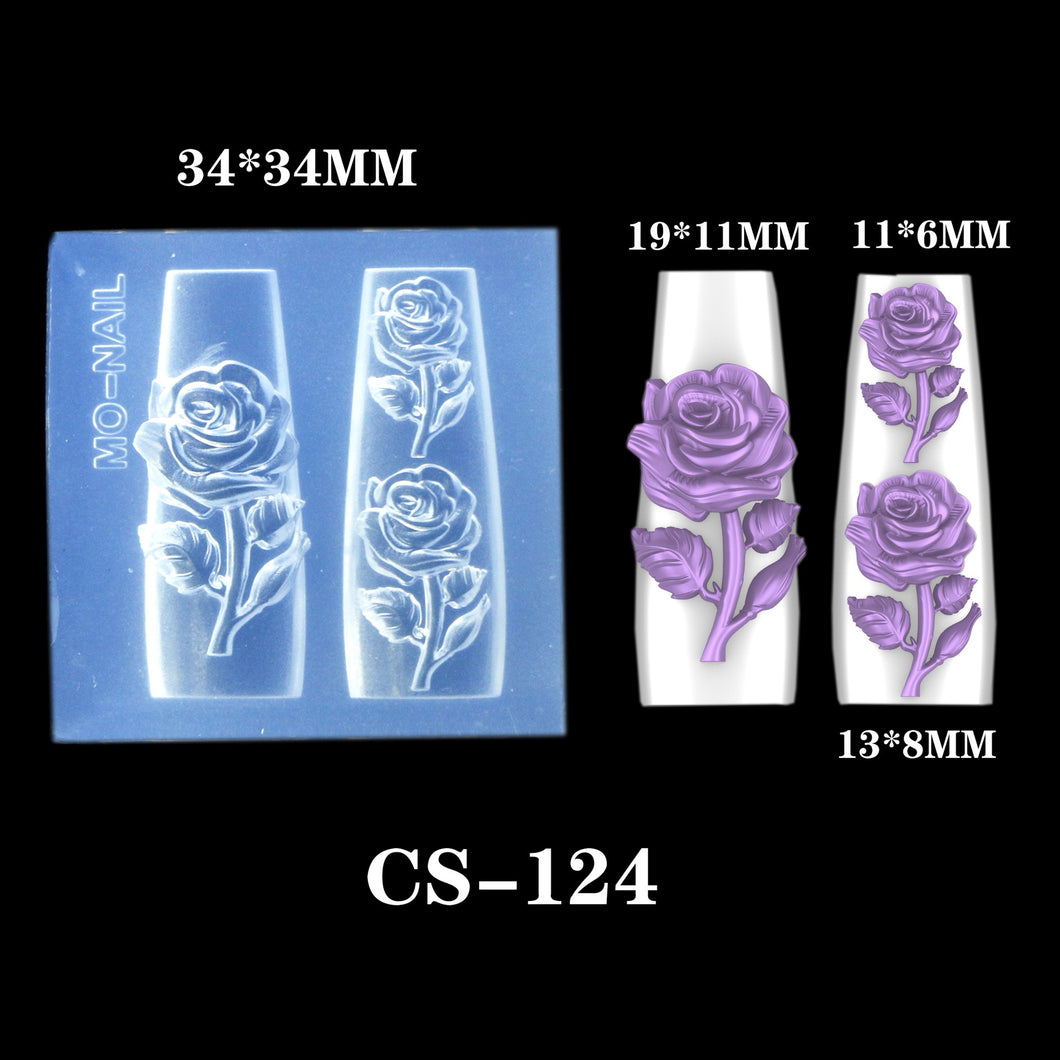 Nail art flower 3d Mold CS124