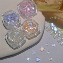 Load image into Gallery viewer, 4pcs set Aurora Love  sparking 3D Hearts - H6789
