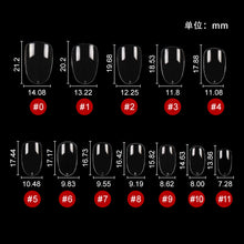 Load image into Gallery viewer, 240pcs XXS Extra Short Oval Gel Nail Tips YS137
