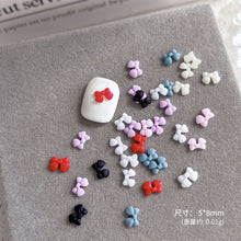 Load image into Gallery viewer, 50pcs Mini Mix Color Bows Charms- D01
