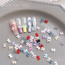 Load image into Gallery viewer, 50pcs Mini Mix Color Bows Charms- D01
