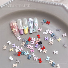 Load image into Gallery viewer, 50pcs Mini Mix Color Bows Charms- D03
