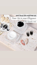 Load image into Gallery viewer, Nail Art Semi Solid Drawing Painting Gel - Black
