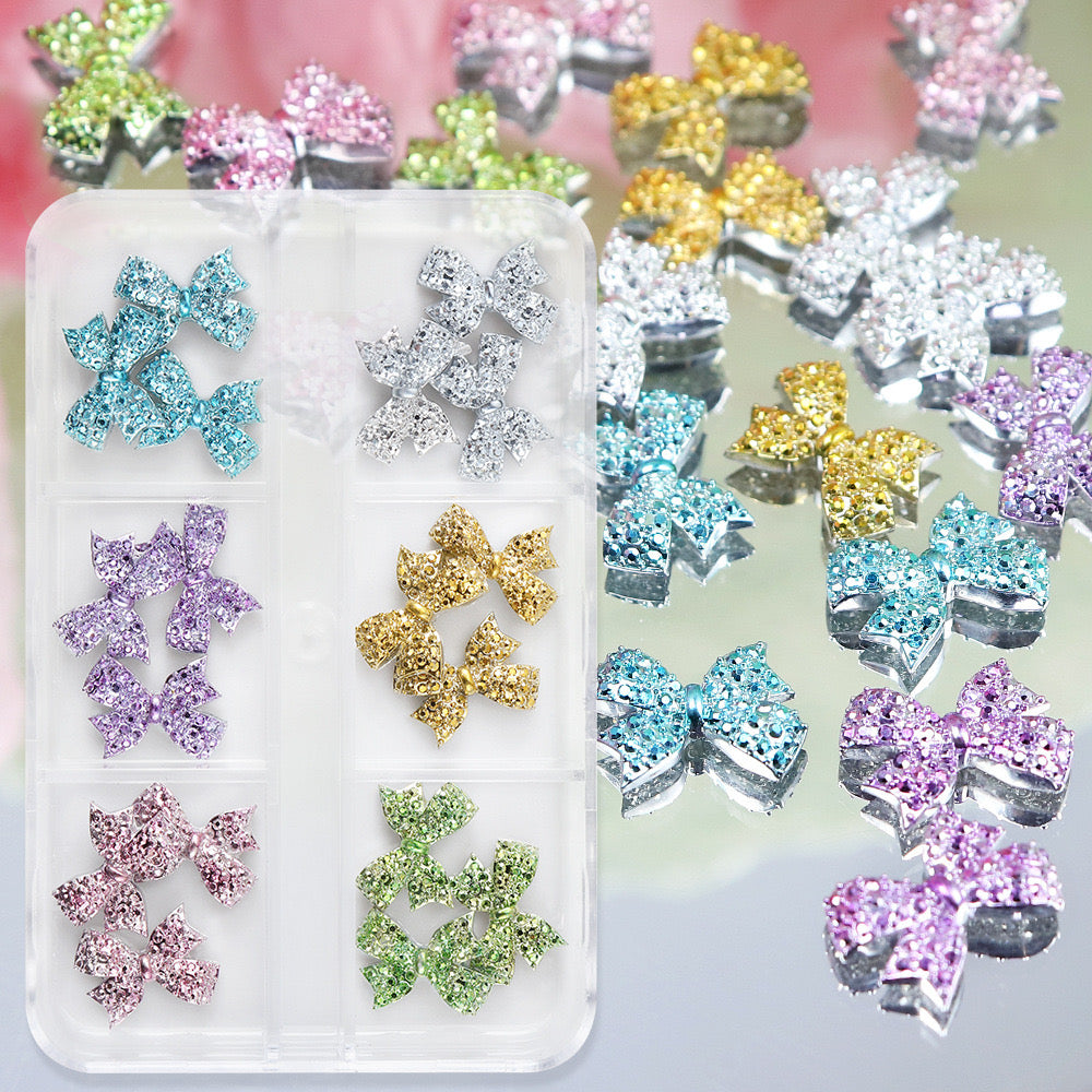 Nailart Multi Colur Bow Decoration BM-6
