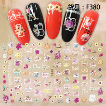 Load image into Gallery viewer, Garden Flower Alphabet Nail Sticker
