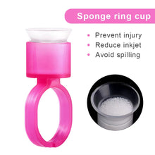 Load image into Gallery viewer, Microblading Glue Ring Holder With Sponge Cups
