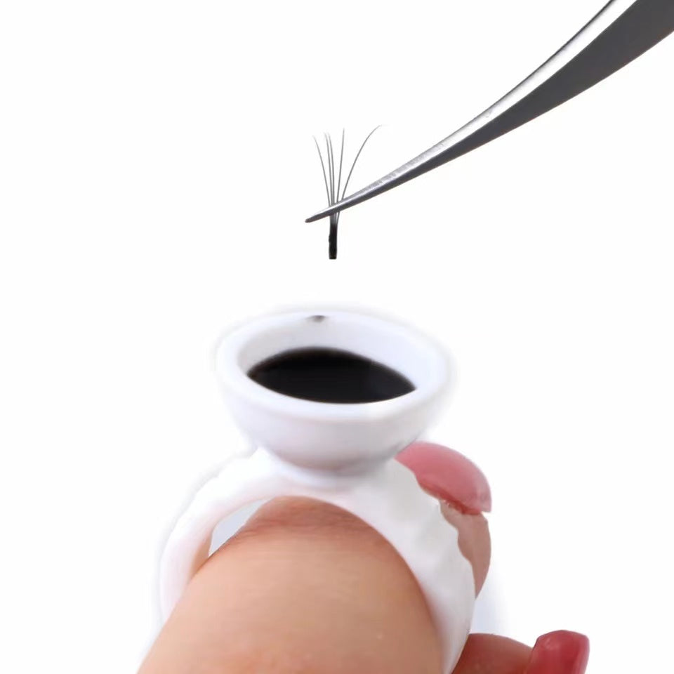 100Pcs Pack Eyelash Extension Glue Holder Silicon