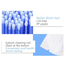 Load image into Gallery viewer, 100pcs pack Eyelash Extension Microbursh Cotton Swab

