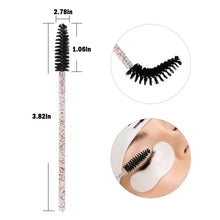 Load image into Gallery viewer, 100pcs pack Eyelash Wands Brush Comb Eyelashes
