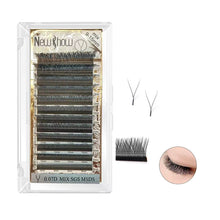 Load image into Gallery viewer, Permanent Original Y Shape Spikes 0.07D Curl Mix Size (9-15mm) Eyelash Extension
