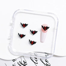 Load image into Gallery viewer, 2pcs pair Nail Charms feather with Diamond
