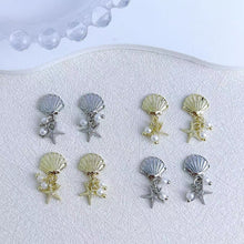Load image into Gallery viewer, 2pcs pair Nail Charms Shell Beach Accessories
