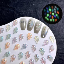 Load image into Gallery viewer, 2pcs pair Nail Charms Mermaid Beach Accessories
