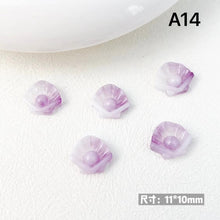 Load image into Gallery viewer, 2pcs pair Nail Charms shell Beach Accessories
