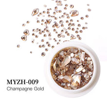 Load image into Gallery viewer, MYZH-009 Nail Art Rhinestones Multi-size Colorful stones
