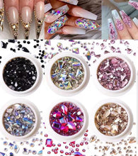 Load image into Gallery viewer, MYZH-009 Nail Art Rhinestones Multi-size Colorful stones
