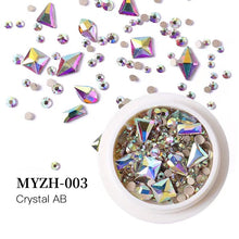 Load image into Gallery viewer, MYZH-003 Nail Art Rhinestones Multi-size Colorful stones
