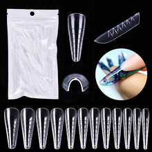 Load image into Gallery viewer, 60pcs Poly Building Gel Extension Tip-01
