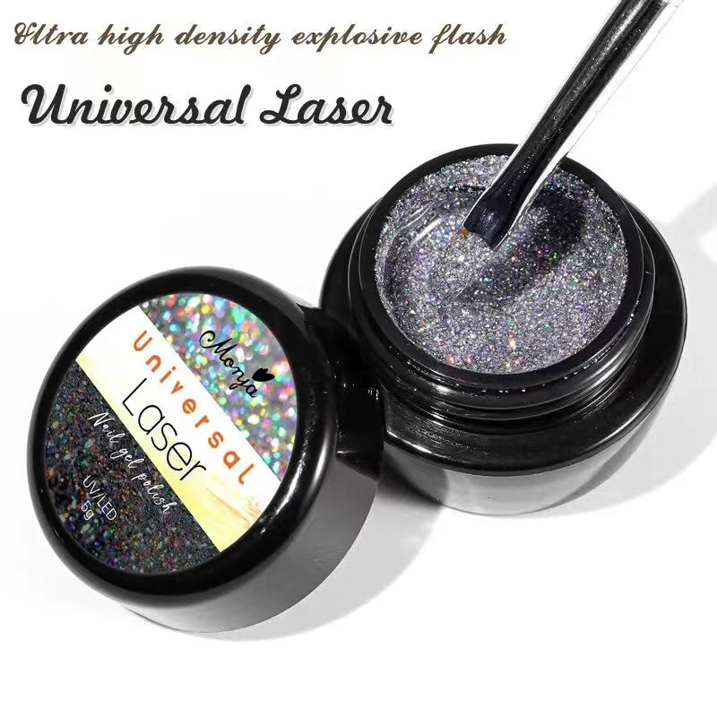Nail Universal Laser Glitter Gel