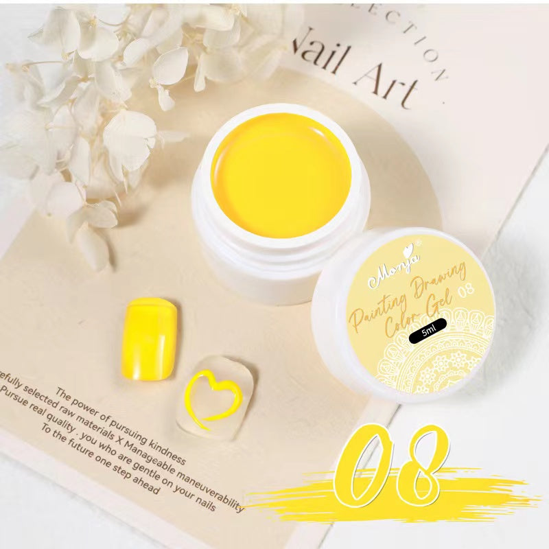 Nail Art Painting Gel 08- Yellow