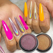 Load image into Gallery viewer, MP6 Holographic Mirror Chrome Nail Powder- Pink

