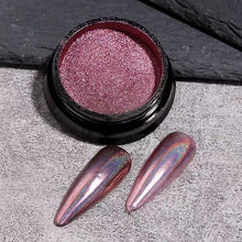 Load image into Gallery viewer, MP6 Holographic Mirror Chrome Nail Powder- Pink
