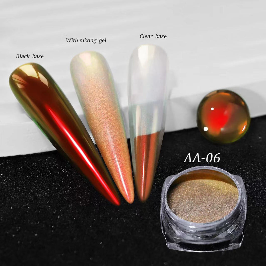 Magic Mirror Chameleon Chrome Nail Powder- AA06