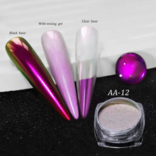 Load image into Gallery viewer, Magic Mirror Chameleon Chrome Nail Powder- AA12

