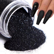 Load image into Gallery viewer, Black and White Nail Sugar Powder

