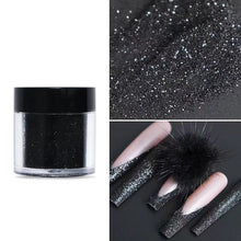 Load image into Gallery viewer, Black and White Nail Sugar Powder

